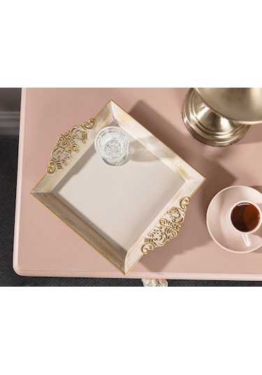 Madame Coco Barroco Tepsi Küçük Barroco26x22x3cm-soft Bej