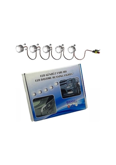 Sanel 12v-24v Gündüz Sürüş Ledi 5 X 2 Takım