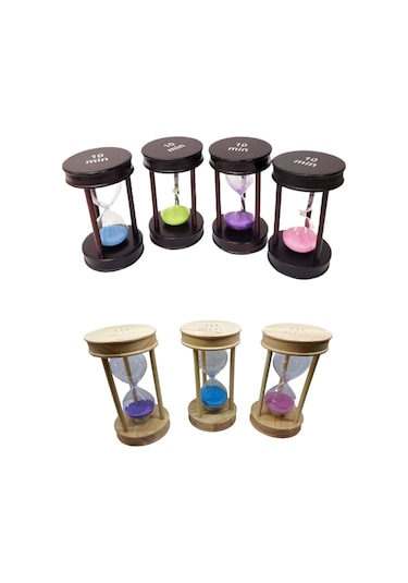 Dekoratif Ahşap 10 Dakika Kum Saati