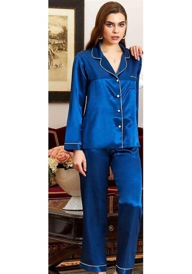 Jeremi 6526 2'Li Çeyizlik Ipek Saten Pijama Takımı