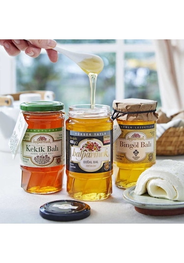 Balparmak Kekik Balı + Yüksek Yayla Balı + Bingöl Balı 3 x 460 G