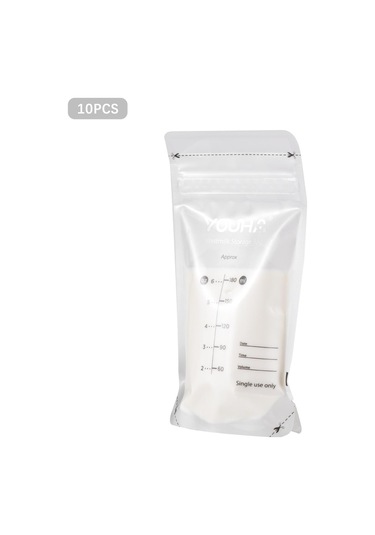 Youha Anne Sütü Saklama Torbaları Emzirme İçin Süt Saklama Torbaları 180ml/6oz Kapasiteli Önceden Sterilize Edilmiş 50