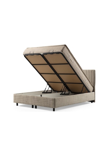 120x200 Safir Baza Başlık Pedli Yatak Seti