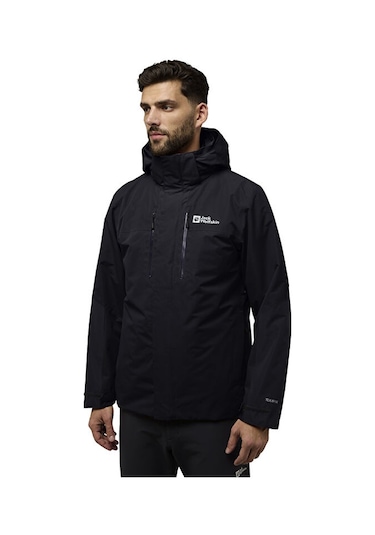 Jack Wolfskin Jasper 3ın1 Jkt M Erkek Outdoor Mont A61858-6000 Siyah