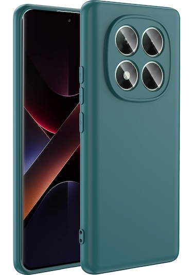 Ardemix Poco X7 Kılıf Mara Lansman Kapak - Koyu Yeşil Yeşil