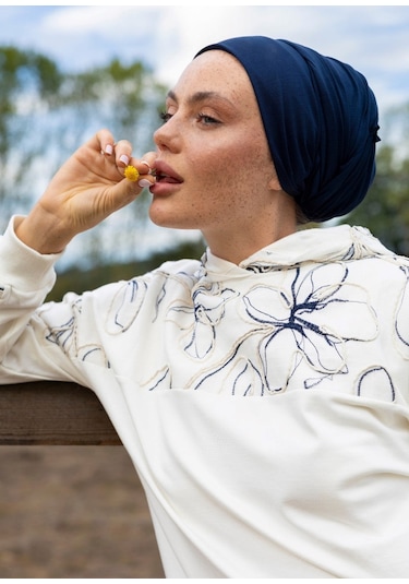Mayovera Sweatshirt Ekru Keten Ekru