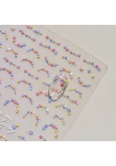 Flybuy 1 Adet 5d Elmas Japon Bahar Çiçek Nail Art Etiketler Zarif Tasarım 4556