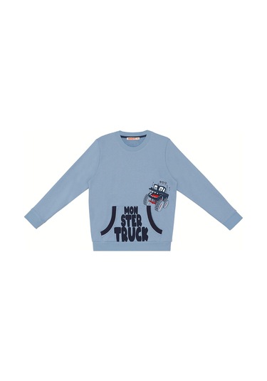 Denokids Monster Truck Erkek Çocuk Eşofman Takım Renkli Çok Renkli