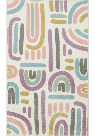 Eko Halı Eko Kids Kds 20 Pastel Hav Toz Vermez Çocuk Odası Halısı - 160x230 Çok Renkli