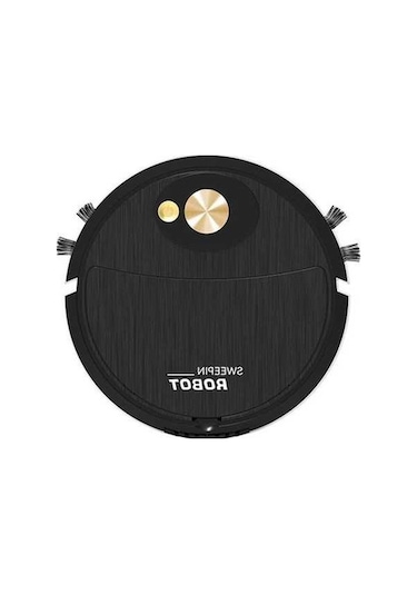 Fastbuy Akıllı Haritalamalı 3 Lü Robot Süpürge: 2000pa Emiş, Otomatik Şarj, Halı/sert Zemin Temizleyici, Siyah Siyah