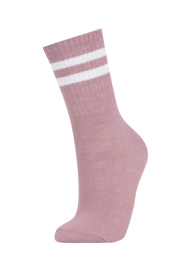 DeFacto Kız Çocuk 3'lü Pamuklu Uzun Çorap -  Y4997A6NSKR1