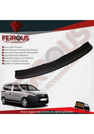 Dacia Lodgy Dokker Arka Tampon Üstü Koruyucu N11.14381