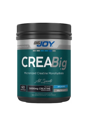 Bigjoy Sports CreaBig Micronized Creatine Powder 300 G Aromasız