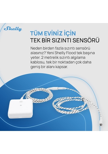 Shelly Flood Gen4 Akıllı Su Kaçak Sensörü