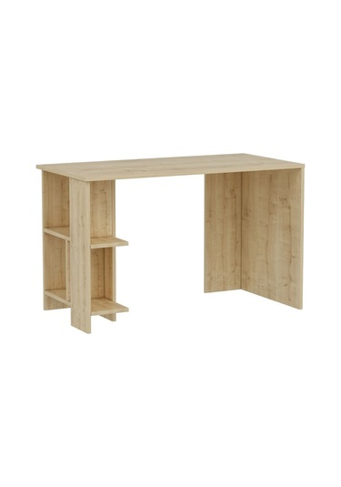 Alya Çalışma Masası Safir Meşe - Bej Bej
