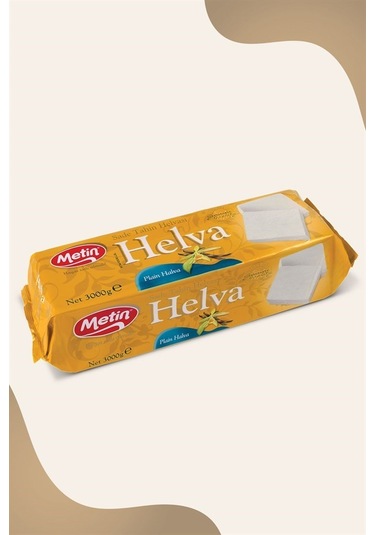 Metin Sade Tahin Helva Blok 3 KG