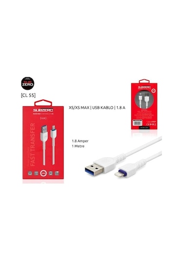Subzero Apple iPhone Uyumlu Cl55 1.8A Şarj Data Kablosu