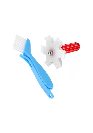 Shineyee Buzdolabı Ve Klima Temizliği İçin 2'li Set: Katlanabilir Fırça Ve Kanat Tarağı