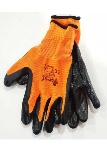 Bay-el El008 Nitril Kaplama Iş Eldiveni 10 Numara