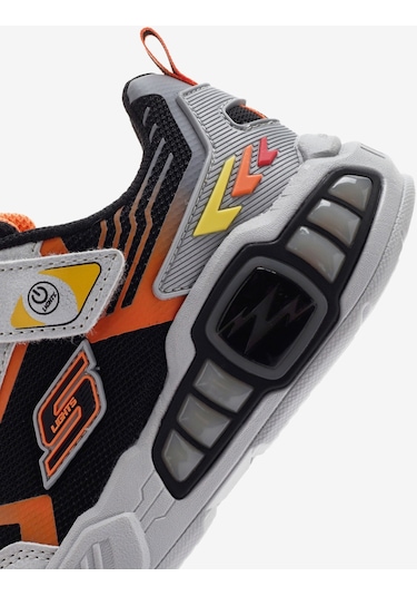 Skechers Light Storm 3 Büyük Erkek Çocuk Gri Işıklı Spor Ayakkabı 400151l Slbk Gri