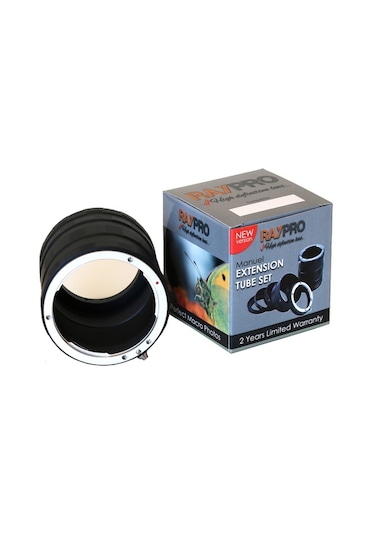 Raypro Manuel Makro Extension Uzatma Tüpü Seti Olympus Uyumlu