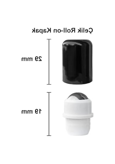 Sızdırmaz Çelik Roll On Kapaklı Cam Şişe, 100 Ml Açık Kahverengi
