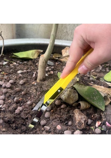 Taşınabilir Bahçe Aleti Sihirli El Ot Alma Makinesi Kırmızı