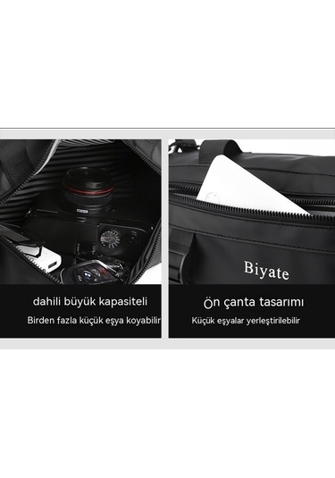 Erkekler İçin Şık Ve Fonksiyonel Tek Omuz Çanta - Hong Kong Tarzı Silindir Formda Messenger Çanta, Trend Desenli Ve Dayanıklı Film Kaplama, Spor Ve Günlük Kullanım İçin Pratik Göğüs Çantası Siyah