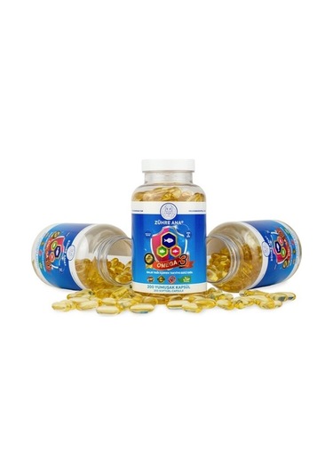 Zühre Ana Omega 3 Balık Yağı 200 Kap 1300 Mg