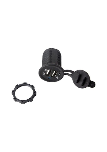 Motosiklet Araba Tekne Çift Usb Şarj Soketi 5V1A 5V2.1A 2 Usb Güç