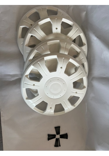 Karsan Peugeot Pejo J9 Premier Beyaz Renk Jant Kapağı Takımı 4 Adet + 16 Adet Vidası İle Beraber