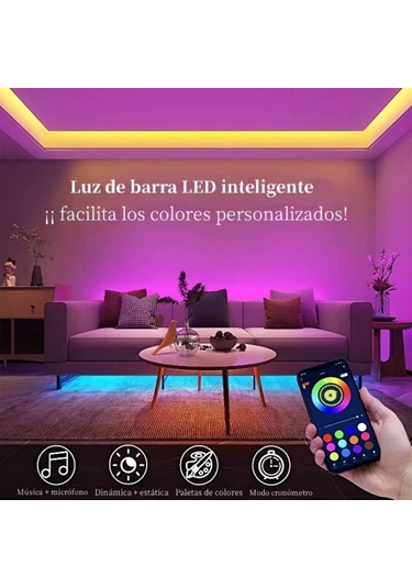 Springsun 20m 2x10m Bluetooth Rgb Led Şerit, Müzik Senkronizasyonlu, 16m Renk, Esnek, Kolay Kurulum, 12v Güvenli Voltaj Diğer
