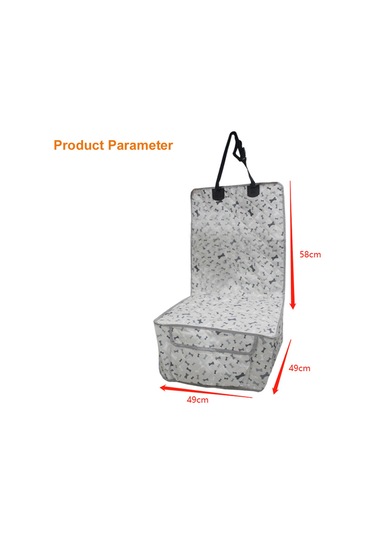 Köpek Koltuğu Kapağı Su Geçirmez Araç Koltuğu Koruyucu, Hayvanlar İçin Renkli Kemik Desenli, Çizilmez Kaymaz Arka Koltuk Kapağı Araçlar, Kamyonlar, Suv'ler İçin