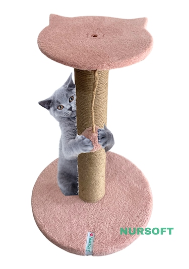Nursoft Stepli Kedi Orijinal Jüt Halat İp Tırmalama Tahtası