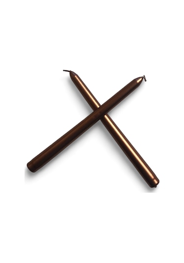 Şamdan Mum 2 Li Gold Gold