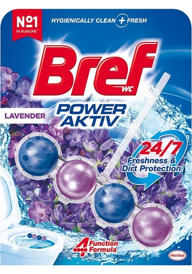 Bref Power Aktiv Katı Tuvalet Bloğu Lavanta 5'li