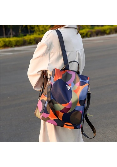 Lüks Sırt Çantaları Kadın Oxford Su Geçirmez Omuz Çantaları Okul Çok Renkli