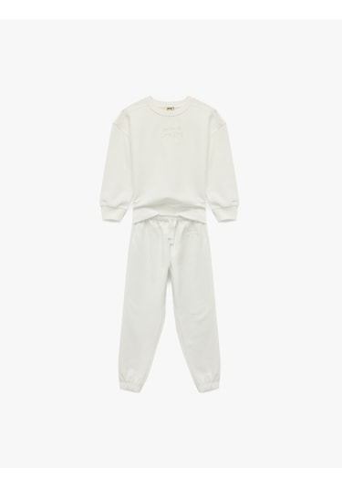 Koton 2'li Basic Eşofman Takımı Ekru 6wkg10222ak Ekru