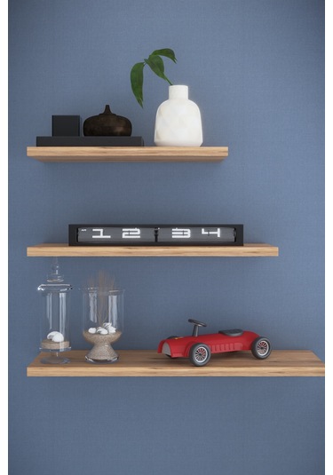Dekorfim DF05102AC 3'lü Dekoratif Raf Duvar Rafı