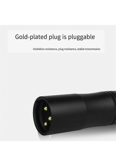 3,5 Mm Trs Dişi - Erkek Xlr Dengeli Adaptör, Ses Adaptörü Phantom Power 3'e Dönüştürür