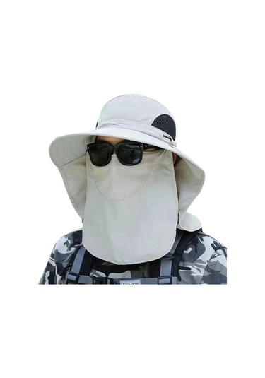 Geniş Kenarlı Uv Koruyucu Güneş Şapkası, Açık Flip Kapaklı Yüz Ve Boyun Koruma, Yazlık Outdoor Şapka, Unisex Güneşten Korunma Aksesuarı Çok Renkli