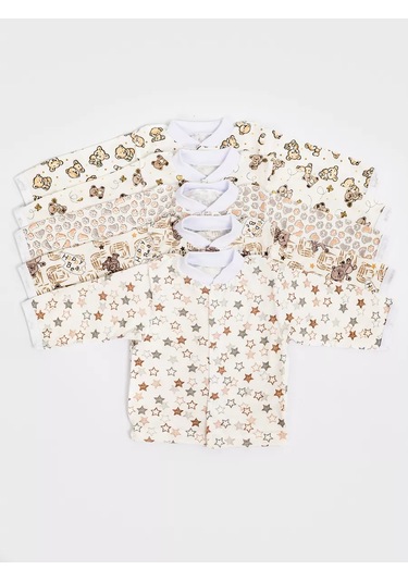 Ivanovo Kids Yeni Doğan Bebekler İçin Düğmeli Hırka Seti 5 Parça 21010583 Sütlü