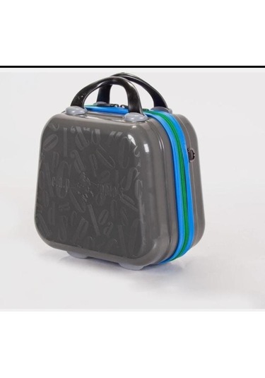 Mini Valiz Çanta Seyahat Çantası Kişisel Bakım Çantası Antrasit