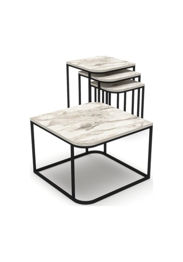 Orta Sehpa Ve Zigon Sehpa Damla Efes Bej