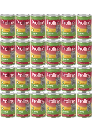 Pro Line Kuzu Etli Yetişkin Kedi Konservesi 24 x 400 G