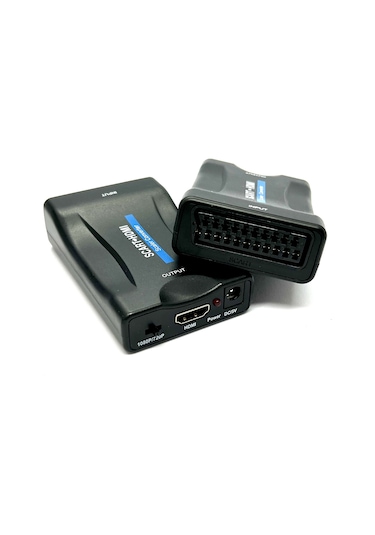 Scart Hdmı Kompozit Video Dönüştürücü + Ses Scart To Hdmi Çeviric