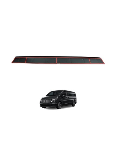 Mercedes V Class Ferrous Arka Tampon Üstü Koruyucu Parlak 2019 Ve Üstü