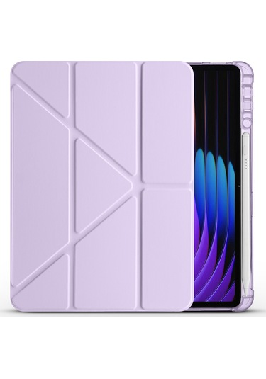 Xiaomi Pad 7 Kılıf Tri Folding Kalem Bölmeli Standlı Kılıf Tablet Kılıfı
