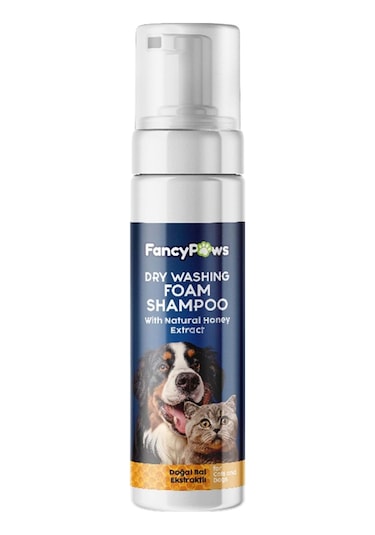 Fancy Paws Dry Washing Foam Shampoo Bal Özlü 200ml