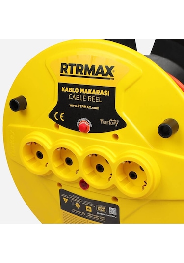 Rem31520 Makaralı Uzatma Kablosu Açık Tip Termik Sigortalı 20 Mt 3 X 1.5 Mm 20 M